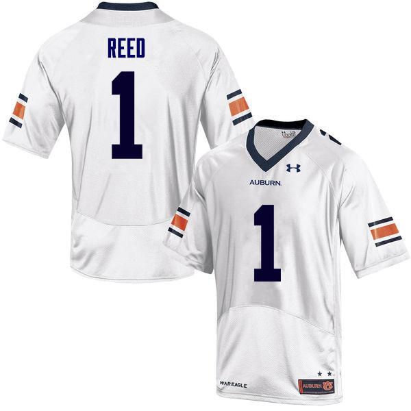 Men Auburn Tigers #1 Trovon Reed College Football Jerseys Sale-White - Click Image to Close